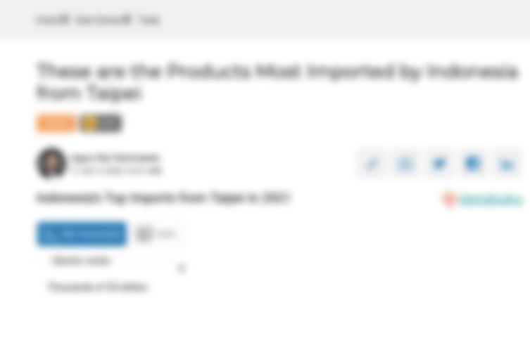 Indonesia's Top Imports from Taipei in 2021