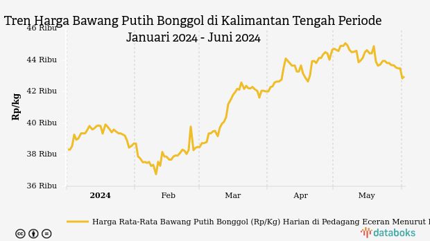 Harga Bawang Putih di Kalimantan Tengah Seminggu Terakhir Turun 1,94%