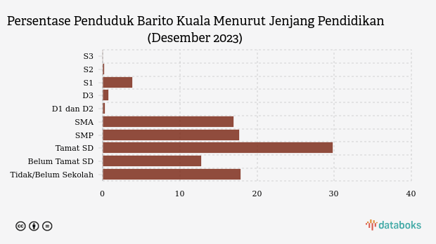 16,95% Penduduk Kab. Barito Kuala Lulusan SMA pada Akhir 2023