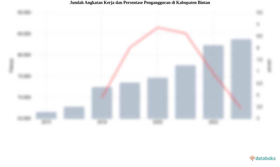 Jumlah Angkatan Kerja dan Persentase Pengangguran di Kabupaten Bintan
