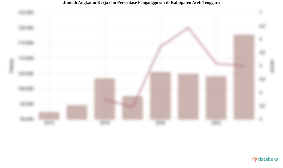 Jumlah Angkatan Kerja dan Persentase Pengangguran di Kabupaten Aceh Tenggara