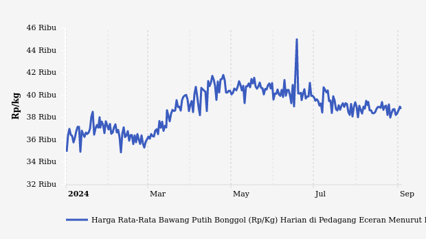 Harga Bawang Putih di Banten Tiga Bulan Terakhir Turun Rp1.290