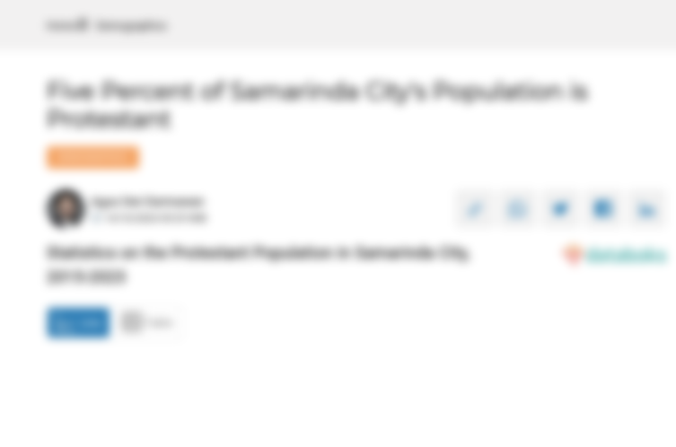 Lima% Penduduk di Kota Samarinda Beragama Protestan