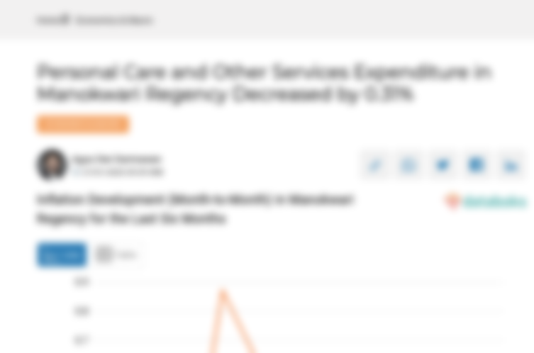 Pengeluaran Perawatan Pribadi dan Jasa Lainnya di Kabupaten Manokwari Turun 0,31%