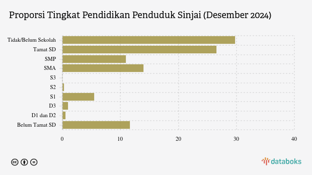 19,99 Ribu Penduduk Sinjai Berpendidikan Tinggi pada Akhir 2024