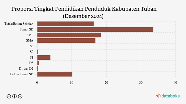 60,2 Ribu Penduduk Tuban Berpendidikan Tinggi pada Desember 2024