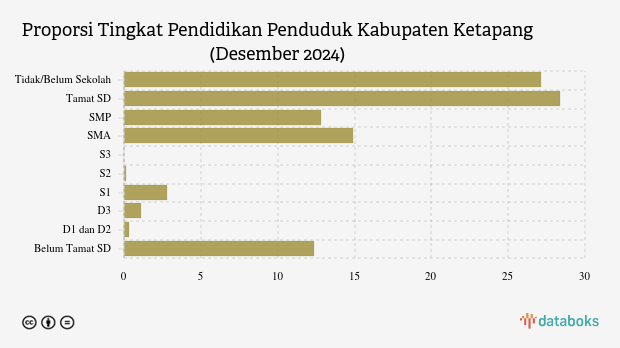 74,87 Ribu Penduduk Kab. Ketapang Lulusan SMP pada Akhir 2024