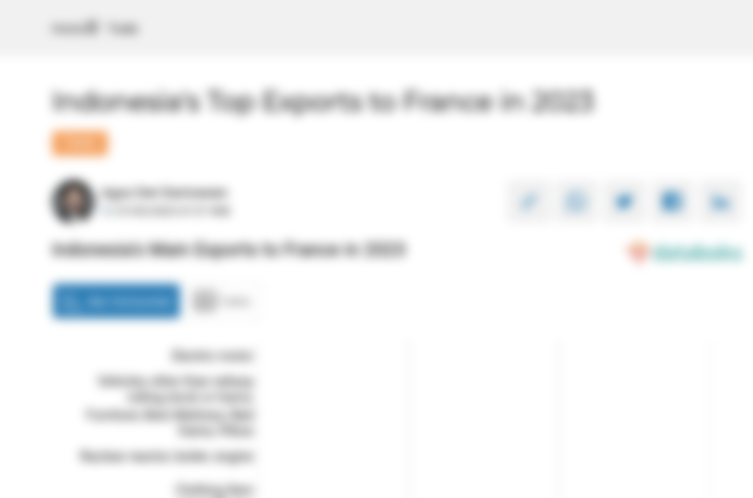 Inilah Produk yang Banyak Diekspor Indonesia ke Perancis pada 2023