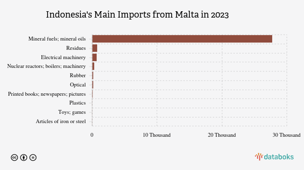 Here are Indonesia's Top Imports from Malta in 2023