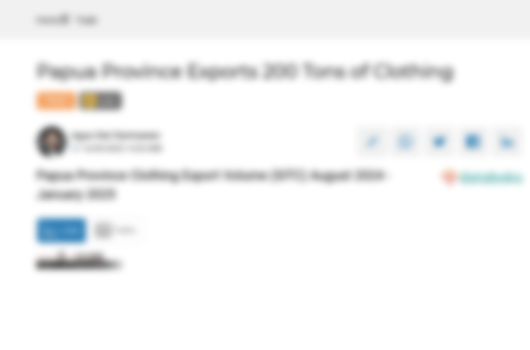 Provinsi Papua Ekspor 200 Ton Pakaian