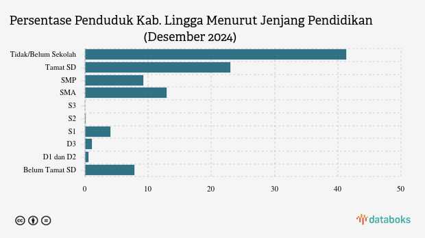 13,09 Ribu Penduduk Kab. Lingga Lulusan SMA pada Akhir 2024