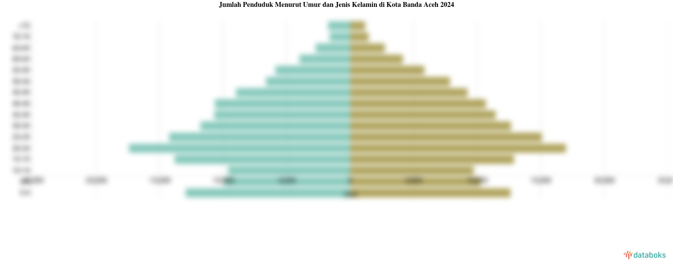Jumlah Penduduk Menurut Umur dan Jenis Kelamin di Kota Banda Aceh 2024