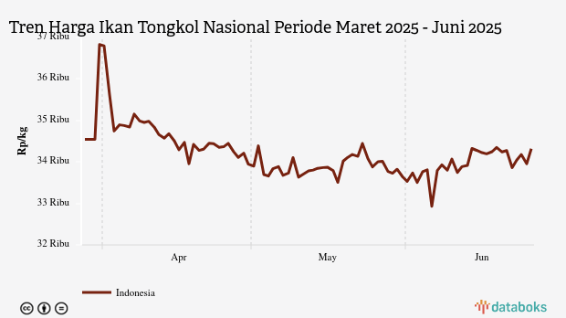 Harga Ikan Tongkol Nasional Sebulan Terakhir Naik Rp305