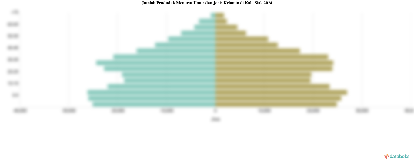 Jumlah Penduduk Menurut Umur di Kab. Siak | 2024