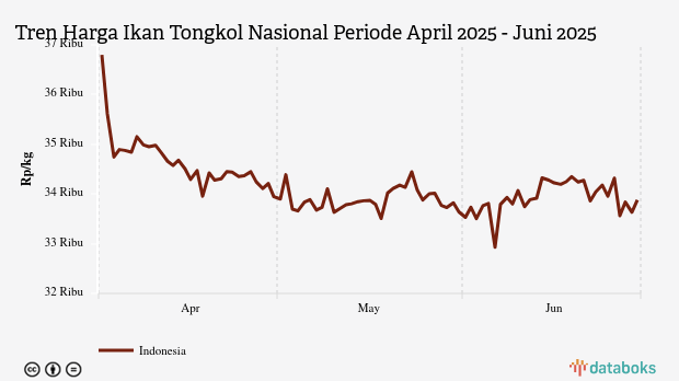 Harga Ikan Tongkol Nasional Tiga Bulan Terakhir Turun Rp662