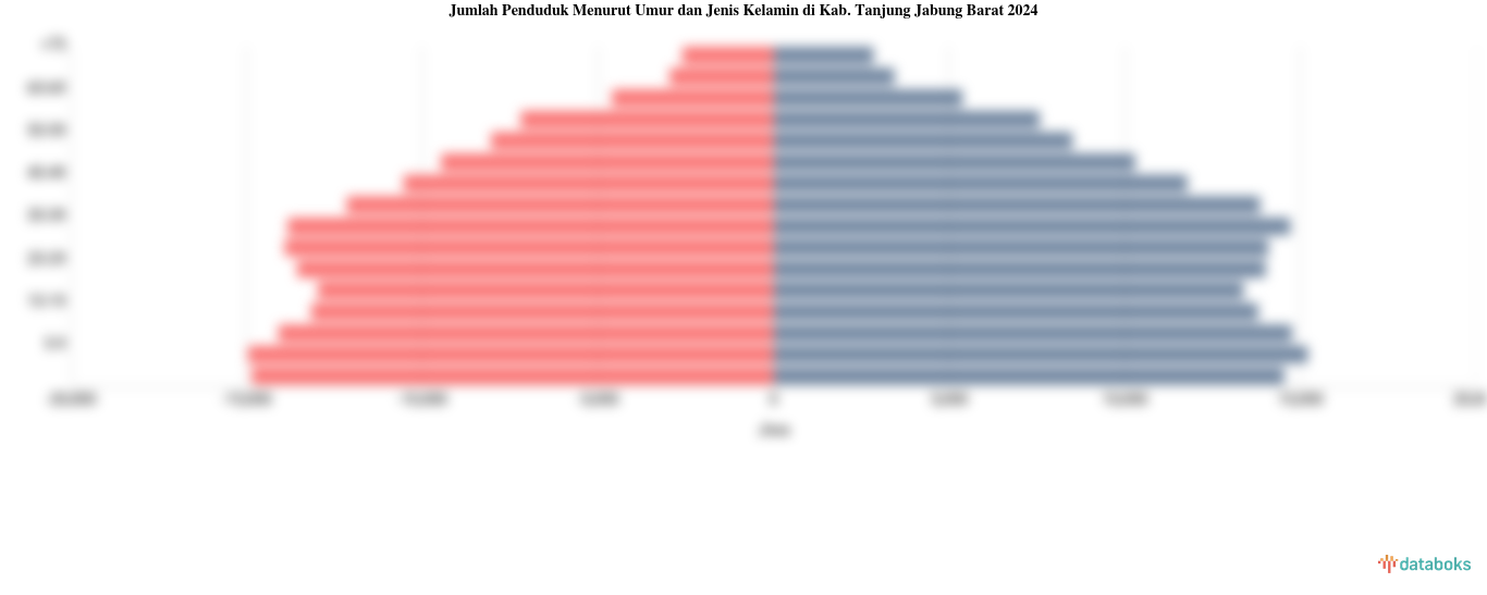 Jumlah Penduduk Menurut Umur di Kab. Tanjung Jabung Barat | 2024