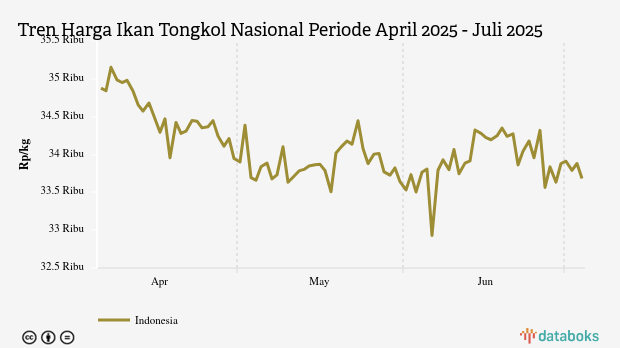 Harga Ikan Tongkol Nasional Tiga Bulan Terakhir Turun Rp1.094