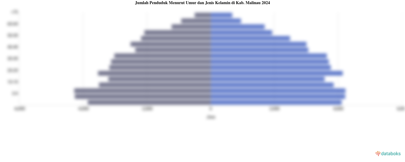Jumlah Penduduk Menurut Umur dan Jenis Kelamin di Kab. Malinau 2024