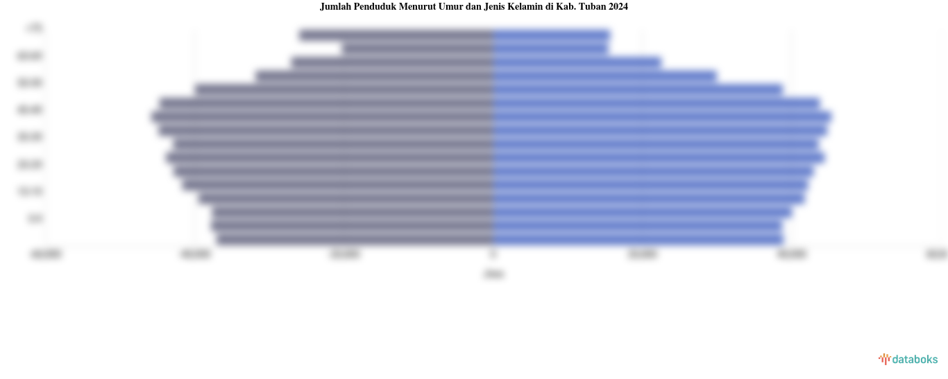 Jumlah Penduduk Menurut Umur di Kab. Tuban | 2024