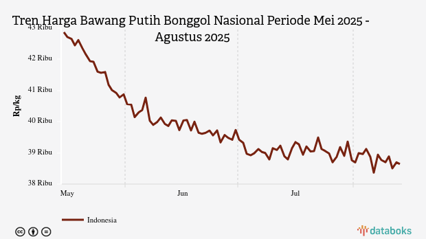 Harga Bawang Putih Nasional Sebulan Terakhir Turun Rp151