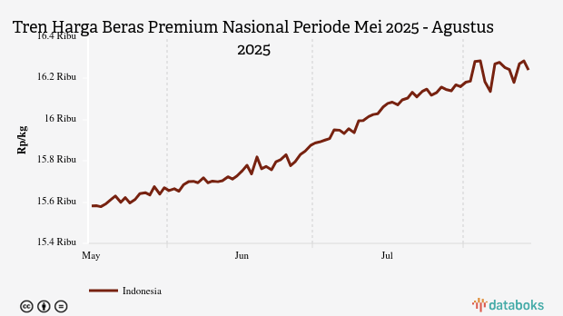 Harga Beras Premium Nasional Seminggu Terakhir Turun Rp29