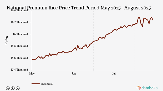 Harga Beras Premium Nasional Seminggu Terakhir Turun Rp29