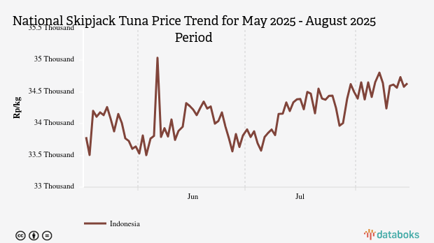 Harga Ikan Tongkol Nasional Tiga Bulan Terakhir Naik Rp850