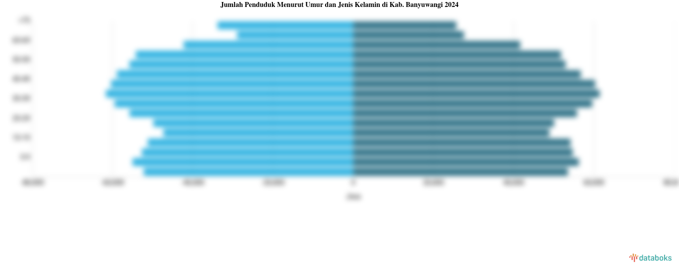 Jumlah Penduduk Menurut Umur di Kab. Banyuwangi | 2024