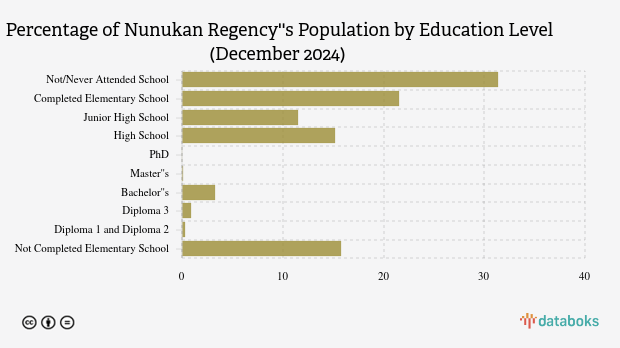 15,19% Penduduk Kab. Nunukan Lulusan SMA pada Akhir 2024