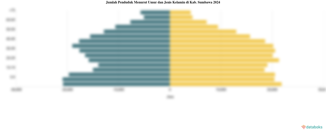 Jumlah Penduduk Menurut Umur dan Jenis Kelamin di Kab. Sumbawa 2024