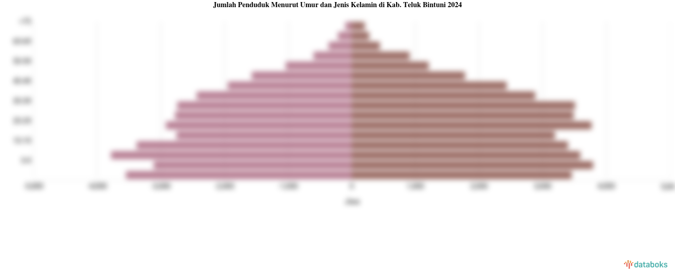 Jumlah Penduduk Menurut Umur dan Jenis Kelamin di Kab. Teluk Bintuni 2024