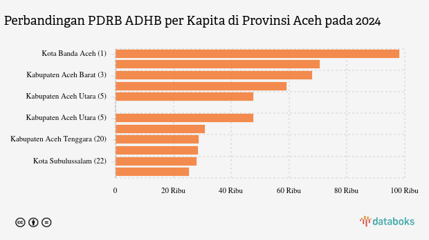 Update 2024: PDRB ADHB per Kapita Kabupaten Pidie Jaya Rp.28,38 Juta