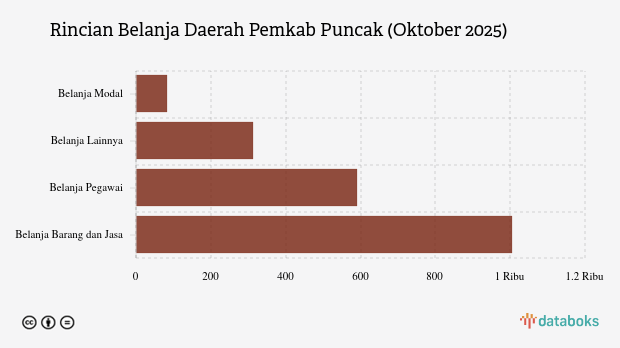 Realisasi Belanja Daerah Pemkab Puncak per Oktober 2025