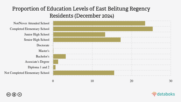 6.811 Penduduk Belitung Timur Berpendidikan Tinggi pada Desember 2024