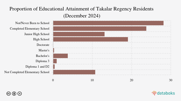 17,28 Ribu Penduduk Takalar Berpendidikan Tinggi pada Desember 2024