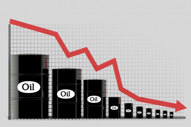 Oil price falls