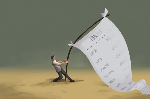 Akrobat Kelas Menengah Indonesia Mengatasi Besar Pasak daripada Tiang