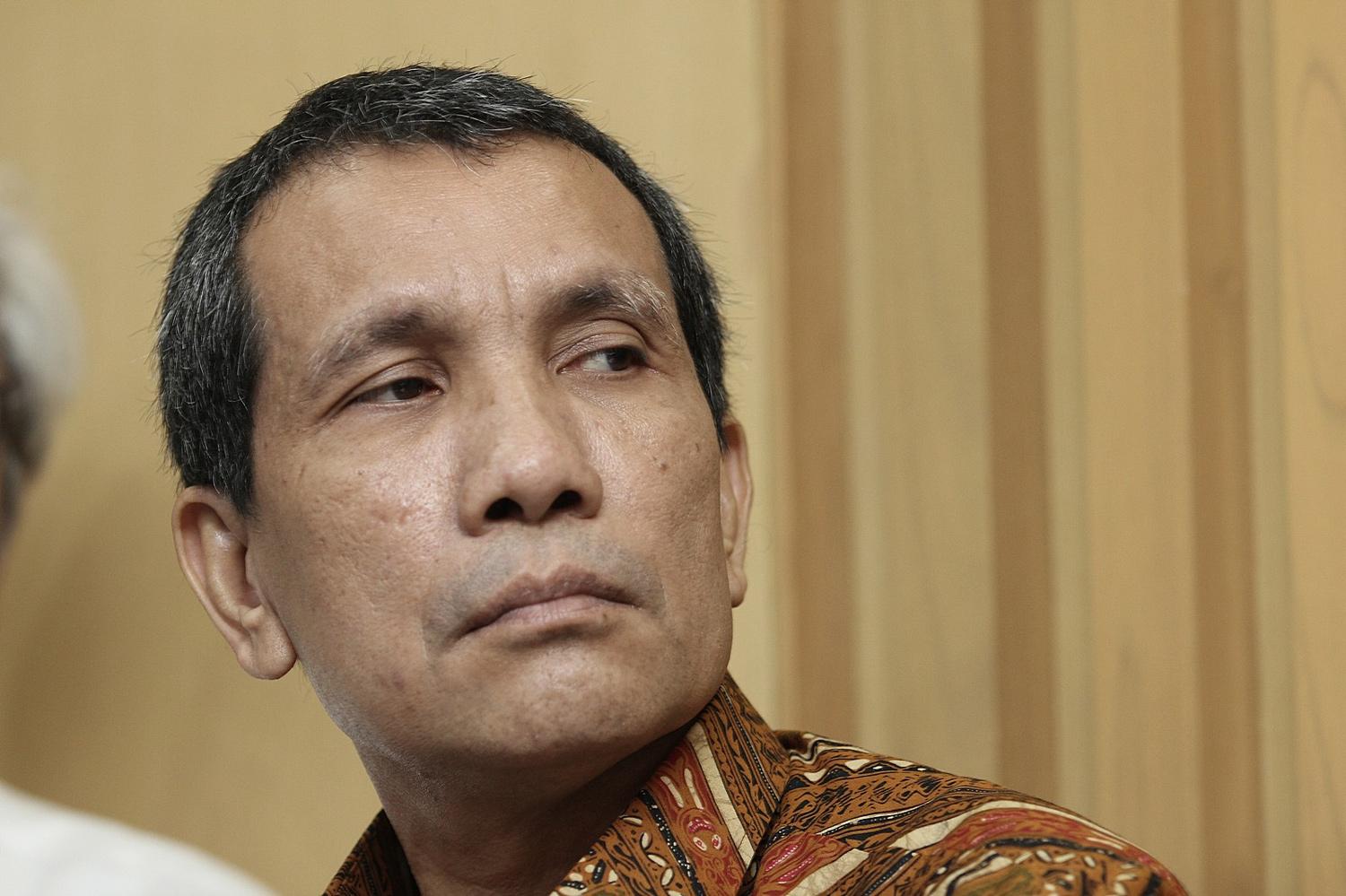 Deputi KPK Bidang Pencegahan, Pahala Nainggolan, di Jakarta, Senin, (16/02)