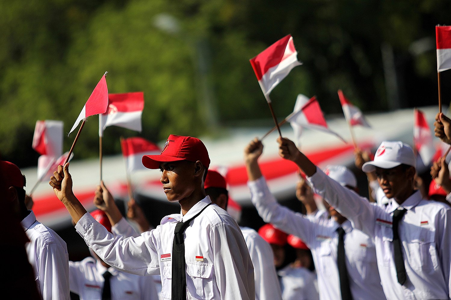 Presiden Joko Widodo juga mengundang siswa TK dan SD ke Istana dari penjuru Indonesia, mulai dari Jakarta, Bengkulu, Jawa Timur, Papua Barat, Banten dan lain-lain.