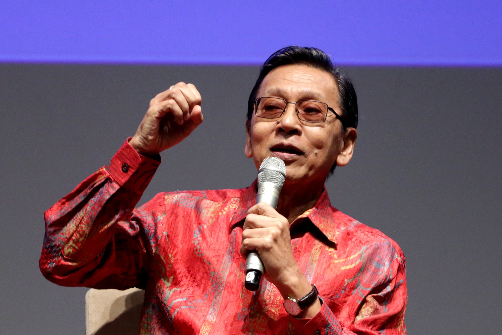 Wakil Presiden 2004 – 2009, Prof. Dr. Boediono, M.Ec, di Jakarta, Rabu, (28/11/2018)