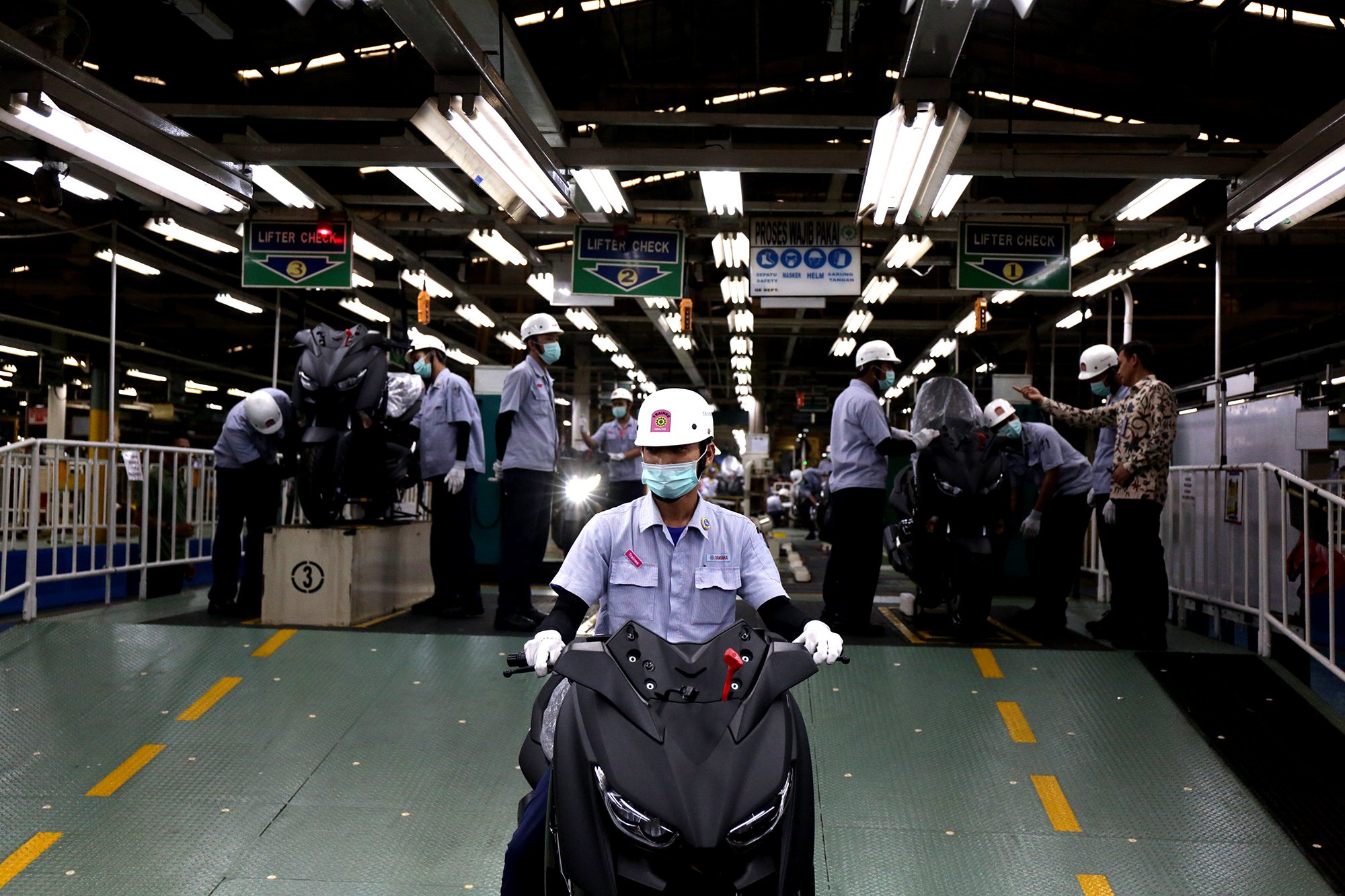 Ekspor 1,5 juta unit , adalah 25% dari kapasitas produksi PT Yamaha Indonesia Motors Manufacturing (YIMM).
