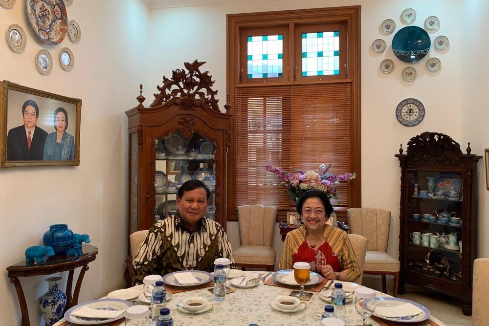 Makan siang bersama Megawati dan Prabowo