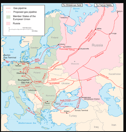 Jalur Pipa Gas Rusia - Eropa