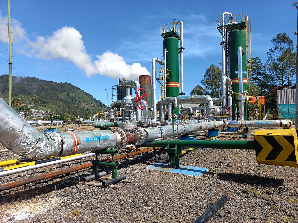 Separator di Well Pad HCE 29, PLTP Small Scale Unit Dieng.