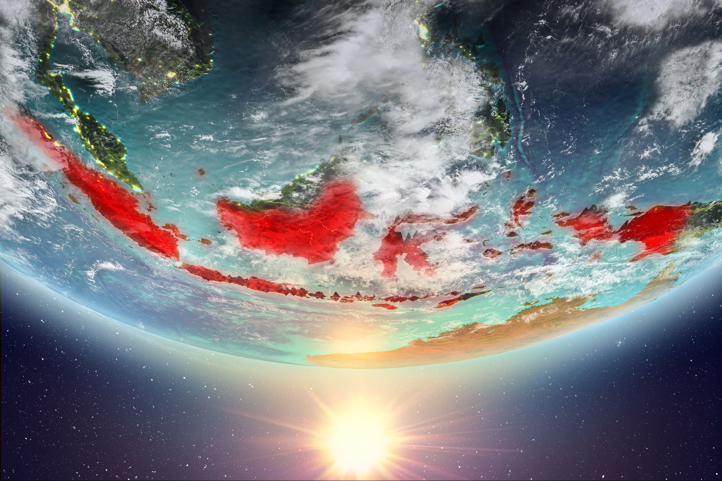 Ilustrasi ancaman El Nino di Indonesia.