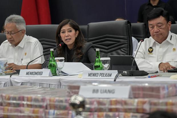 Konferensi pers pemberantasan judi daring