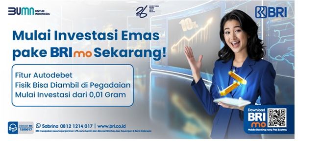 Investasi emas di BRImo, yuk!