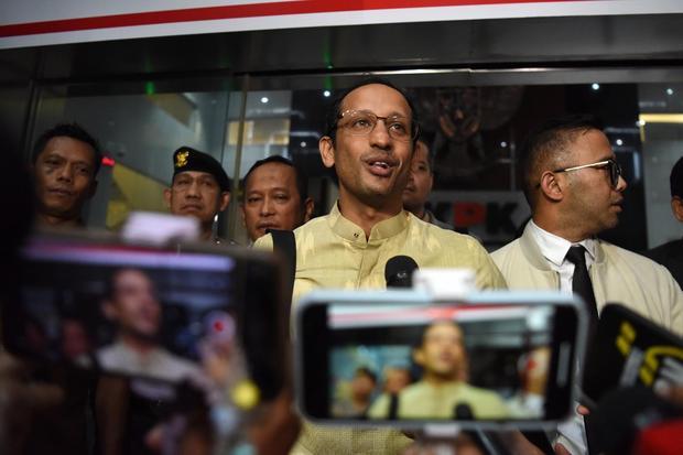 Nadiem Makarim usai jalani pemeriksaan di KPK