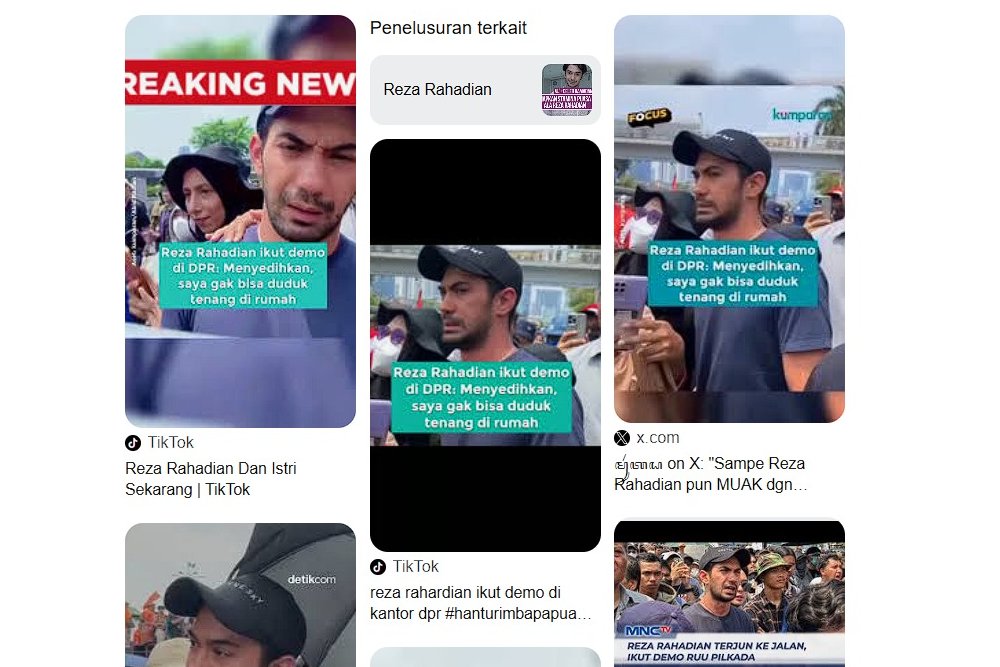 Cek fakta video Reza Rahadian mendatangi demo 25 Agustus 2025