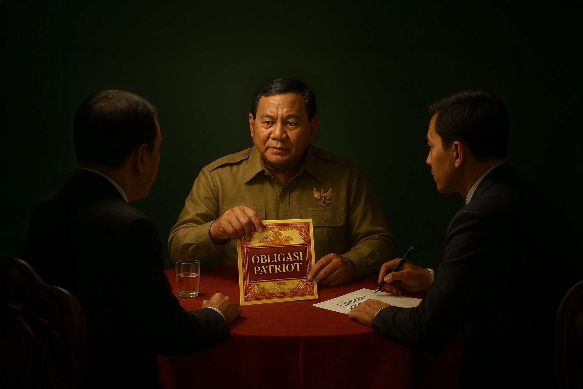 Presiden Prabowo meminta para konglomerat berkontribusi ke proyek-proyek pemerintah, termasuk dengan menempatkan dana di Patriot Bond.